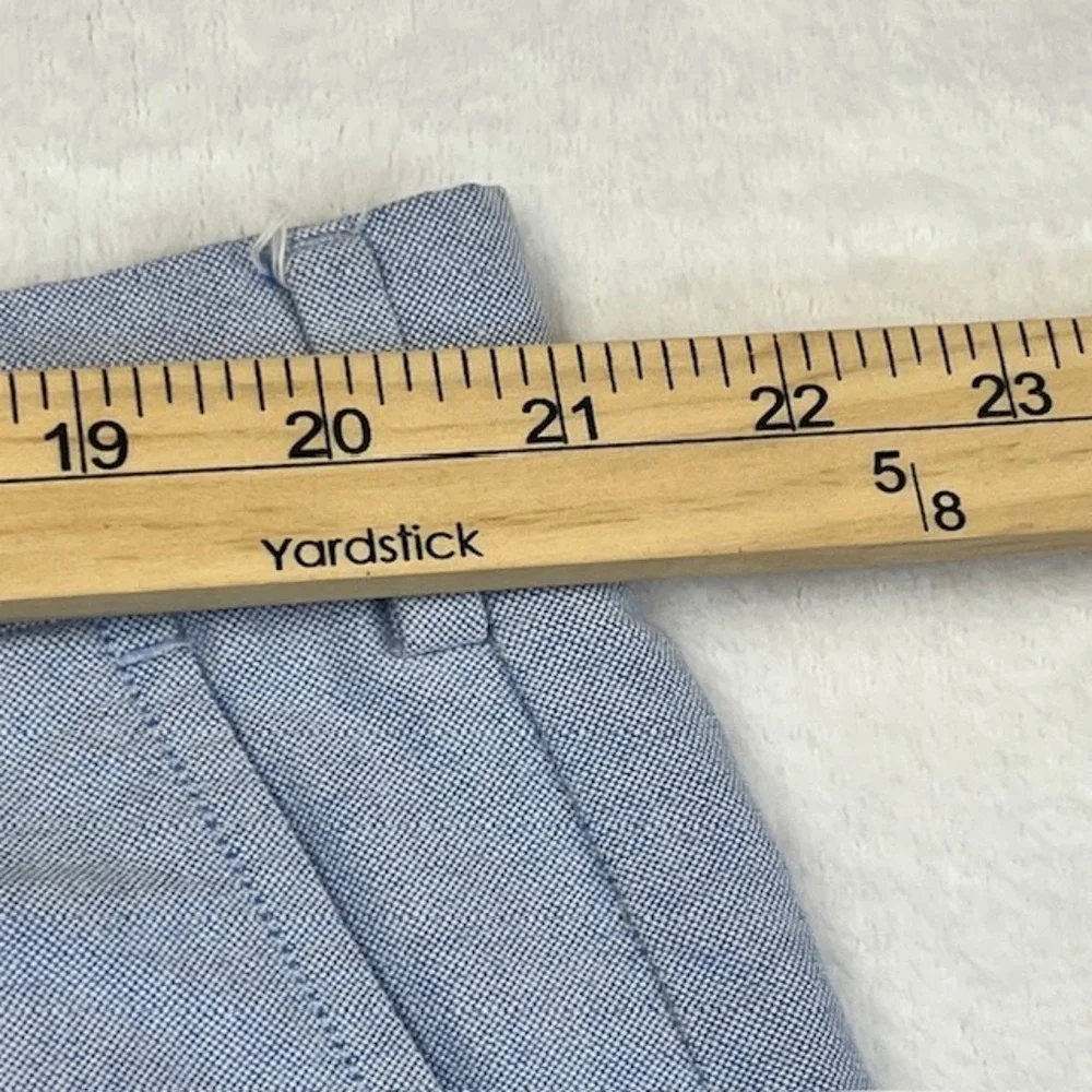 Polo Ralph Lauren Mens Blue Oxford Cotton Chino Shorts Size‎ 42 Flat Front